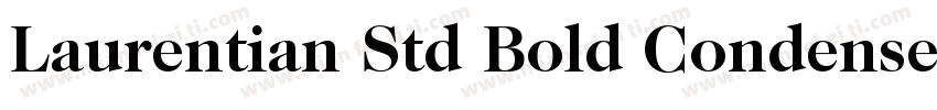 Laurentian Std Bold Condensed字体转换